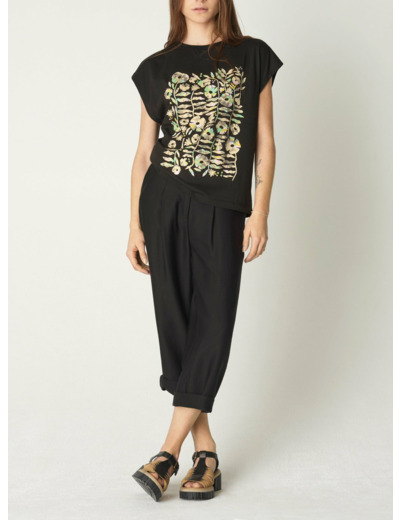 T-shirt daina noir multicolore