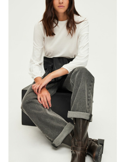 T-shirt manches longues en coton mélangé - AZLIS