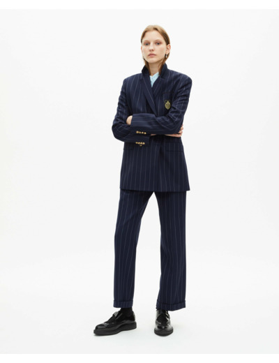 Veste de costume double croisure navy