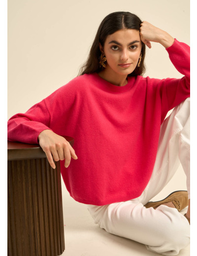 Pull col bateau 100% cachemire