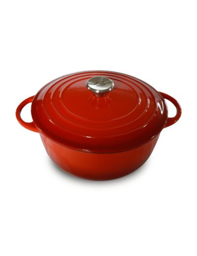 TRADITION Rouge Cocotte Ronde 24cm