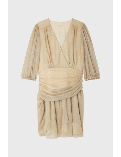 Robe courte en lurex - ELISABETH