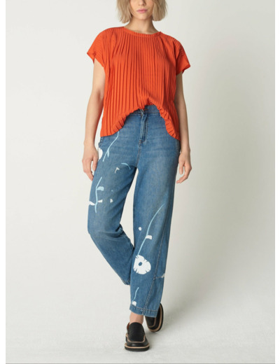 Blouse fanny poivron