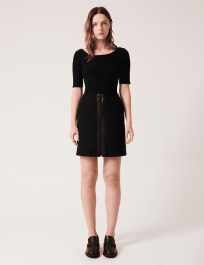 Jupe Jadile Noir en Polyester