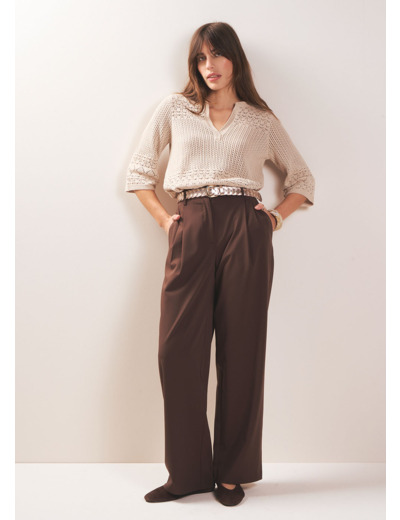 Pantalon très large à pinces