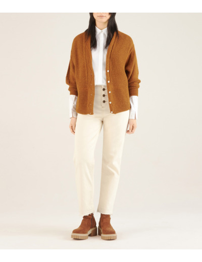 Cardigan noisette