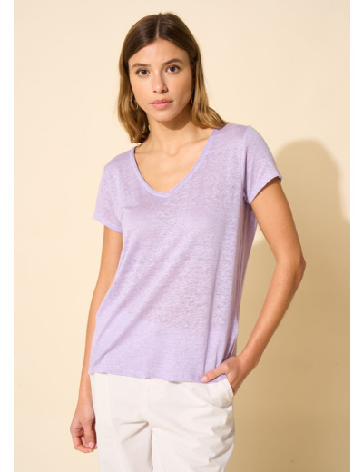 Tee-shirt à col V