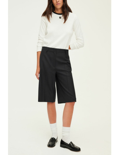 Bermuda en laine mélangée - NADINE