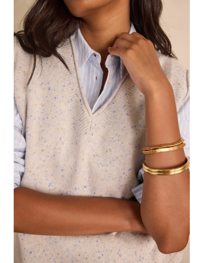 Pull sans manches BASILE en 100% laine