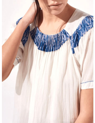 Blouse bleu de prusse