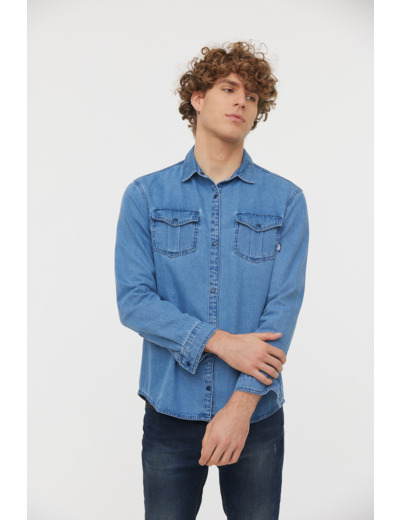 Chemise en jean en coton recyclé