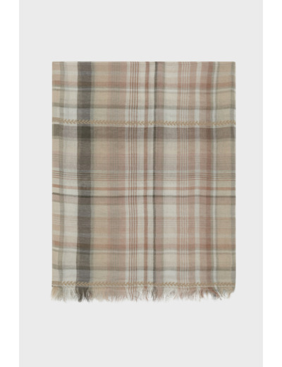 Foulard en coton à carreaux - ODET