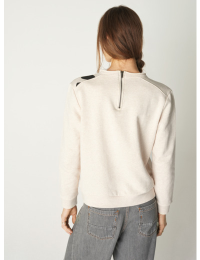 Pull elona ecru chine