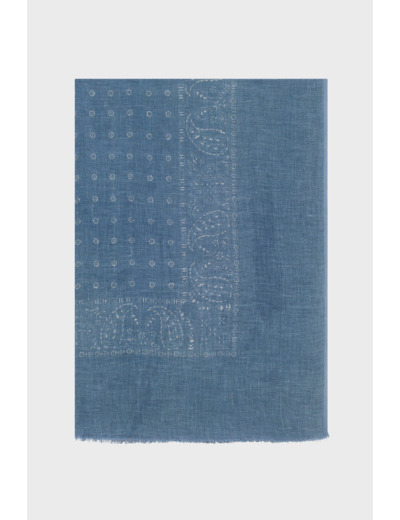 Foulard imprimé en lin - OMISHA