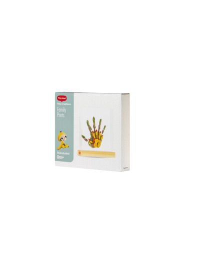 Double cadre photo et empreinte Wood