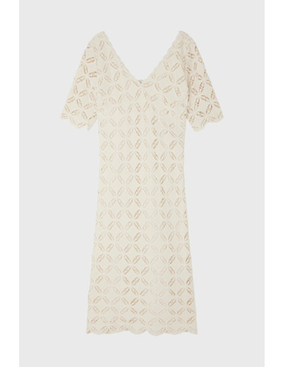 Robe midi brodée - ELLENITA