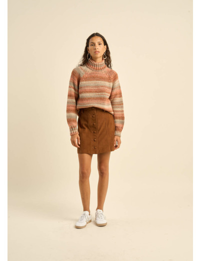 Mini jupe en cuir