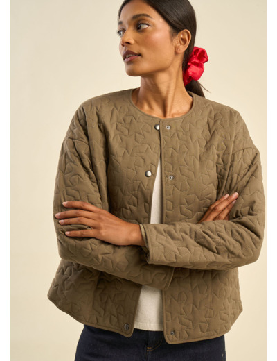 Veste matelassée au motif étoilé
