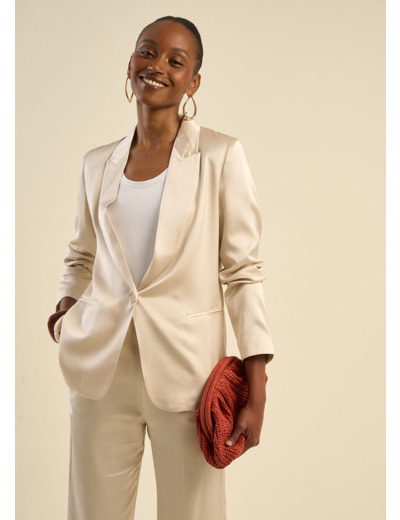 Veste de tailleur satinée