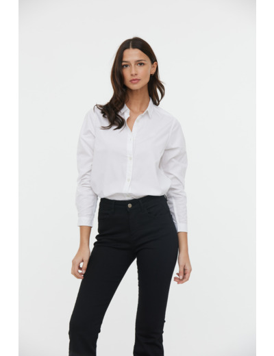 Chemise basique en popeline bio
