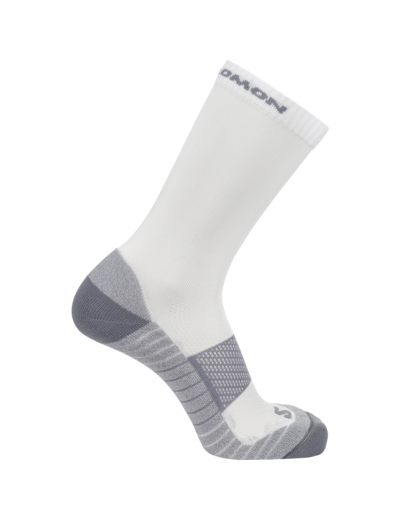 Socks Aero Crew White   Quarry   Quiet Shade