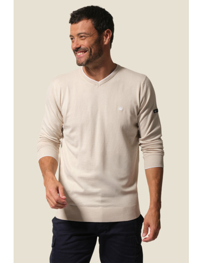 Pull homme col V Watson