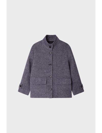 Manteau court à col montant - LYSIANE