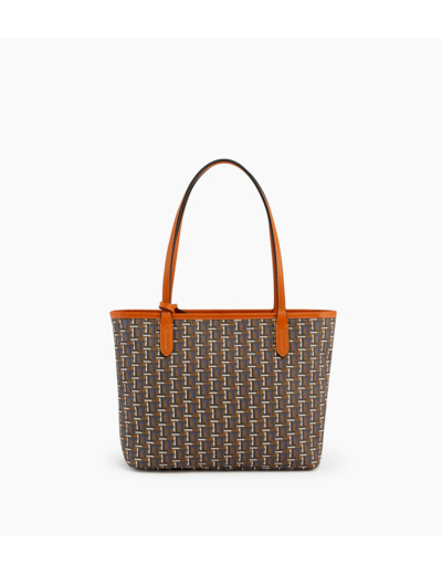 Petit sac cabas Camille en toile monogramme