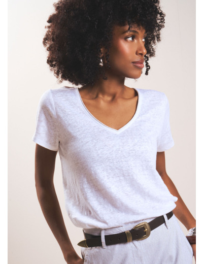 Tee-shirt à col V