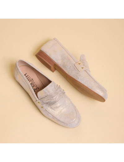 Mocassins Femme Manille Doré