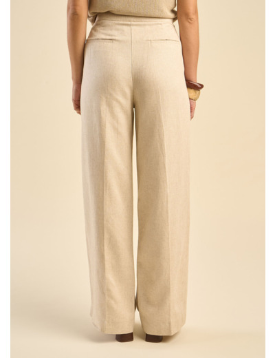 Pantalon de costume contenant du lin