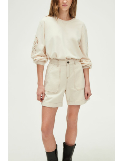 Short en denim écru - LOUELLA