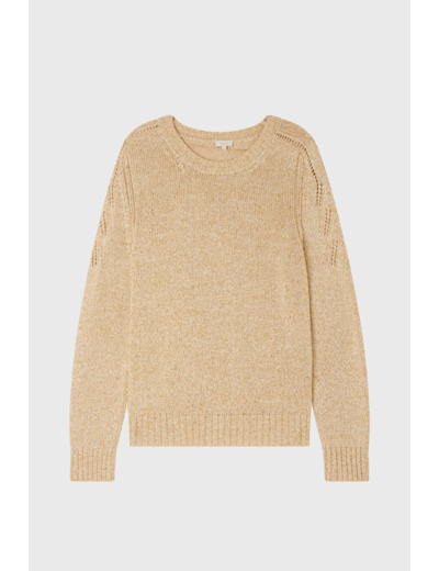 Pull rond en coton chiné - LOYSE