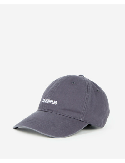 Casquette avec broderie blue petrol