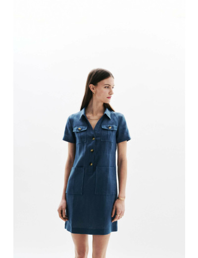 Robe laure 100% lin