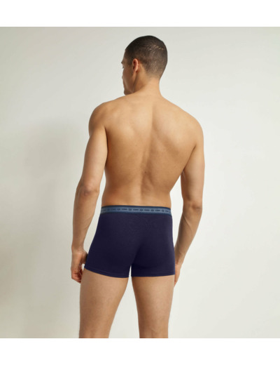 Lot de 2 boxers homme en coton bio Rouge Bleu Dim Good