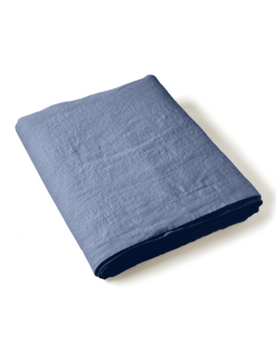 Drap plat Uni lin lavé - Linge de maison - Tradition des Vosges