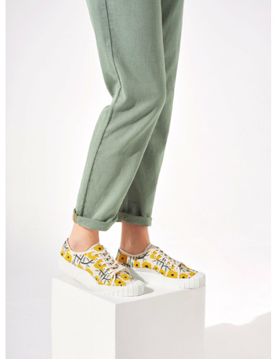Baskets bouton d'or