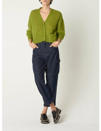 Cardigan danielle velour de mousse