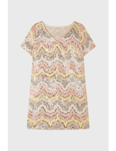 Robe courte à sequins - EKATERINA