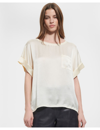 Top Theo Ecru en Coton