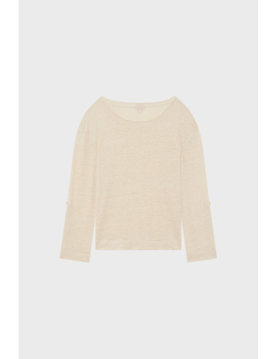 T-shirt à manches longues en lin - GILDA