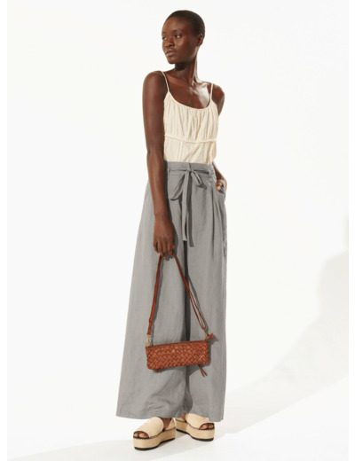Pantalon large grise