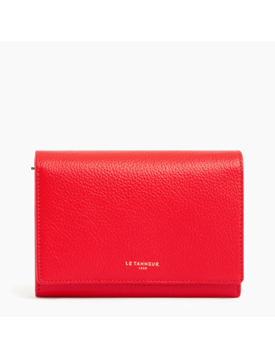 Portefeuille Emilie en cuir grainé