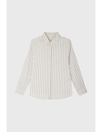 Chemise rayée à mini strass - AICHA