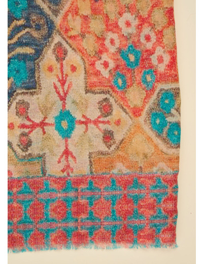 Foulard inspiration ethnique coloré