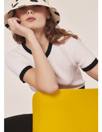 Pull Peggy Ecru en Laine