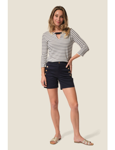 Short avec boutons dorés Treddia
