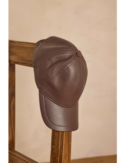 Casquette HELGA en cuir