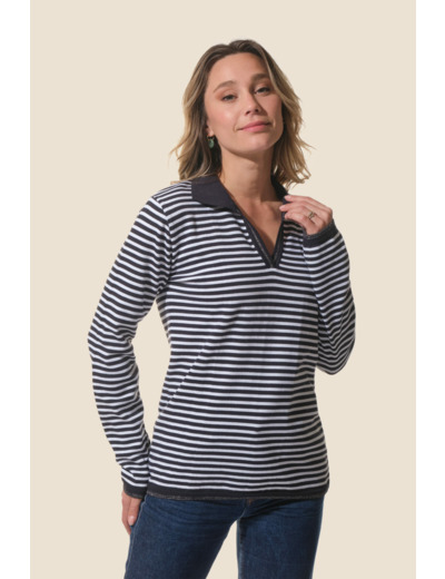 Pull femme col V Serena